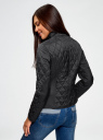 Куртка стеганая с накладными карманами oodji для Женщины (черный), 20204038/43396/2900N