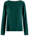 Блузка вискозная базовая oodji для женщины (зеленый), 11411135B/14897/6900N