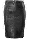 Юбка-карандаш из искусственной кожи oodji для Женщины (черный), 18H01015/48882/2900A