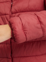 Куртка утепленная с высоким воротом oodji для женщины (розовый), 10203100/33445/4B00N