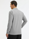 Поло из хлопка с длинным рукавом oodji для Мужчины (серый), 5B501001M-2/51275/2300M