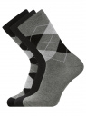 Комплект высоких носков (3 пары) oodji для Мужчины (разноцветный), 7B233001T3/47469/91