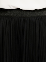 Юбка плиссированная из сетки oodji для женщины (черный), 14100081/24205/2900N