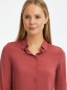 Блузка базовая из вискозы oodji для Женщины (красный), 11411136B/26346/4901N