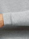Свитшот хлопковый с принтом oodji для Мужчины (серый), 5L130005I-2/48823N/2079P