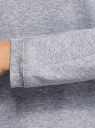 Свитшот прямого силуэта с цельнокроеным рукавом oodji для Женщина (серый), 14808007B/46927/2300M