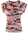 Футболка хлопковая принтованная oodji для женщины (розовый), 14707001-52/46154/2354O