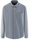 Рубашка джинсовая с длинным рукавом oodji для Мужчины (синий), 6L430002M/35771/7400W