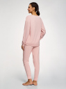 Пижама хлопковая с брюками oodji для Женщина (розовый), 56002224/46154/4023P