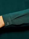Блузка вискозная базовая oodji для женщины (зеленый), 11411135B/14897/6900N