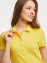 Поло базовое из ткани пике oodji для Женщины (желтый), 19301001-1B/46161/5100N