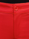 Брюки-чиносы хлопковые oodji для женщины (красный), 11706207B/32887/4501N