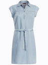 Платье-рубашка из лиоцелла oodji для женщины (синий), 22909022/42579/7000W
