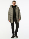 Куртка удлиненная с капюшоном oodji для Мужчины (зеленый) Куртка удлиненная с капюшоном oodji для Мужчины (зеленый), 1L113003M-1/50813/6800M