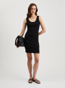 Платье-майка из хлопка oodji для Женщины (черный), 24015004/52424/2900N