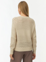 Джемпер фактурной вязки oodji для Женщины (бежевый) Джемпер фактурной вязки oodji для Женщины (бежевый), 63807409/52436/3300N