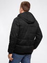 Куртка утепленная мужская oodji для мужчины (черный), 1L112009M/39982N/2900N