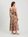Платье макси с рюшами oodji для Женщины (бежевый), 21900341/17358/3354F
