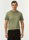 Футболка хлопковая прямого силуэта oodji для Мужчины (зеленый), 5L641001I-2/47631N/6600W