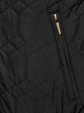 Куртка стеганая с резинками на манжетах и воротнике oodji для Мужчины (черный), 1L111021M/46344N/2900N