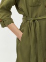 Платье из лиоцелла с рукавом 3/4 oodji для Женщины (зеленый) Платье из лиоцелла с рукавом 3/4 oodji для Женщины (зеленый), 12909074/50907/6600W