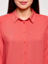 Блузка базовая из вискозы oodji для женщины (розовый), 11411136B/26346/4101N
