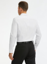 Рубашка классическая из фактурной ткани oodji для Мужчины (белый), 3B110017M-7/50982N/1000N