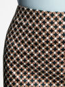 Юбка прямого силуэта базовая oodji для женщины (коричневый), 21608006-5B/14522/3729G