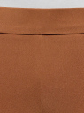 Брюки облегающие на эластичном поясе oodji для женщины (коричневый), 11706196B/42250/3700N