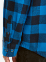 Рубашка хлопковая в клетку oodji для мужчины (синий), 3L330017M/51443/7579C