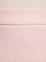 Юбка-трапеция с декоративными молниями oodji для женщины (розовый), 11600436-1/45270/4000N