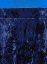 Юбка бархатная с мягкими складками oodji для женщины (синий), 14102007/47508/7500N