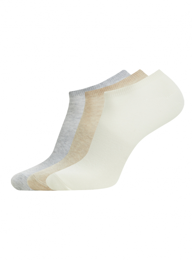 Комплект носков (3 пары) oodji для мужчины (бежевый), 7B231000T3/47469/43