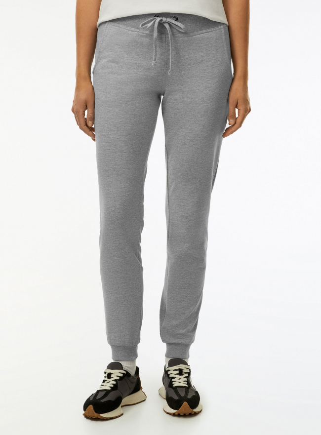 Брюки трикотажные спортивные oodji для Женщины (серый) Брюки трикотажные спортивные oodji для Женщины (серый), 16700030-5B/46173/2000M