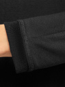 Свитшот прямого силуэта с цельнокроеным рукавом oodji для Женщина (черный), 14808007B/46927/2900N