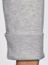 Кардиган вязаный с ажурной спинкой oodji для женщины (серый), 73212324-3/48117/2000M
