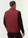 Жилет стеганый с воротником-стойкой oodji для Мужчины (красный) Жилет стеганый с воротником-стойкой oodji для Мужчины (красный), 1B811004M/25278N/4929B