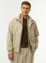 Куртка-бомбер на молнии oodji для Мужчины (бежевый), 1L511092M-1/53104/3500N