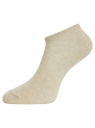 Комплект укороченных носков (3 пары) oodji для Женщины (бежевый), 57102433T3/47469/175