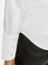 Рубашка приталенная с длинным рукавом oodji для женщины (белый), 13K03018/42785/1000N