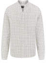 Рубашка из смесового льна с длинным рукавом oodji для Мужчины (белый), 3B320002M-4/50932N/1279C