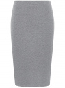 Юбка-карандаш базовая oodji для женщины (серый), 14101099B/47420/2300M