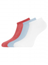 Комплект укороченных носков (3 пары) oodji для Женщины (бежевый), 57102433T3/47469/166