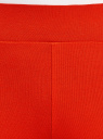 Легинсы хлопковые с лампасами oodji для женщины (красный), 18700058/47618/4529P