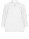 Блузка вискозная с отложным воротником oodji для Женщина (белый), 11403231B/26346/1200N