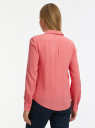 Блузка базовая из вискозы oodji для Женщина (розовый), 11411136B/26346/4101N