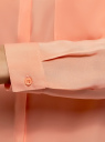 Блузка свободного силуэта с декоративными пуговицами на спине oodji для Женщина (розовый), 11401275/24681/5400N