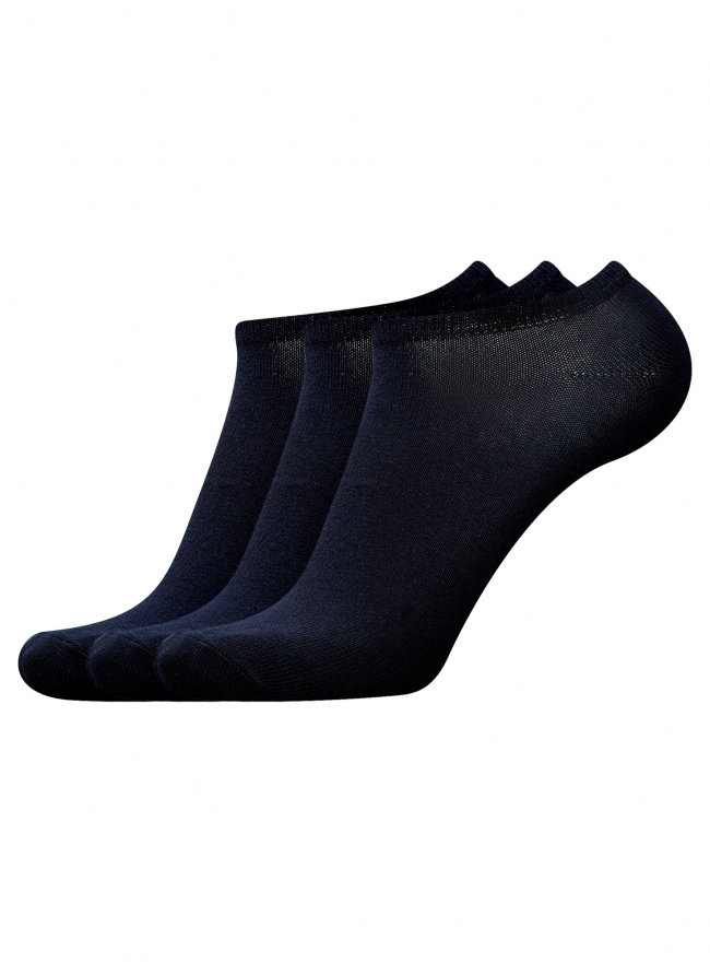 Комплект из трех пар носков oodji для мужчины (синий), 7B231000T3/47469/7900N