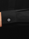 Блузка вискозная А-образного силуэта oodji для женщины (черный), 21411113B/42540/2900N