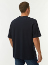 Футболка свободного кроя с принтом oodji для Мужчины (синий) Футболка свободного кроя с принтом oodji для Мужчины (синий), 5L601007I-2/47420/7919P